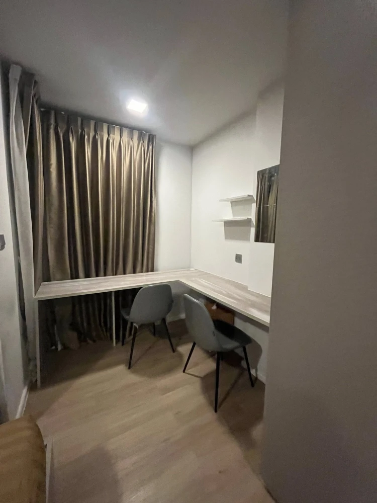 Kave TU condo for rent, 5th floor, partitioned room, fully furnished, ready to move in. Book now! Don't miss out! Hurry!