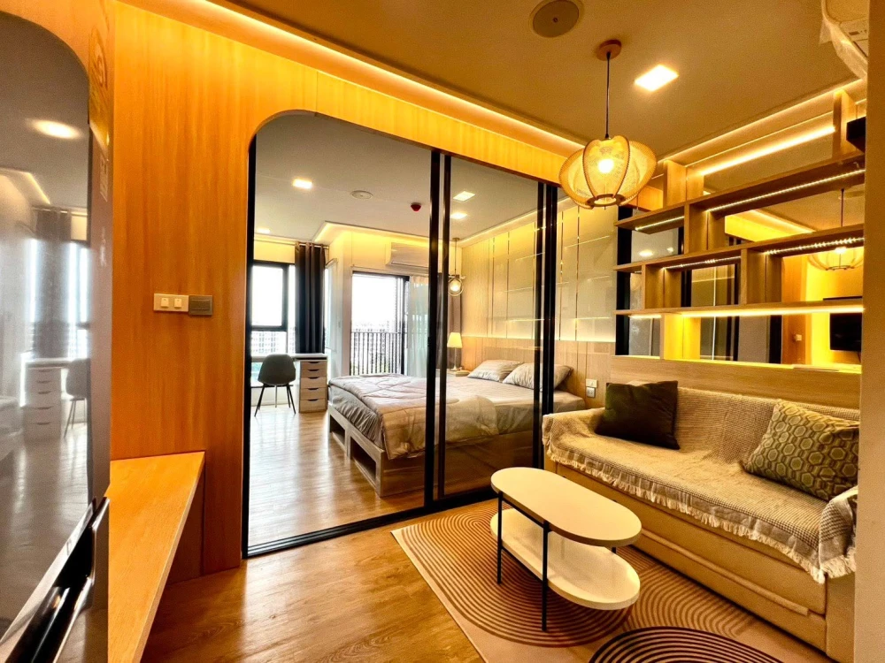 Kave TU condo for rent. Nice room with built-in furniture and a beautiful, unblocked view. Book now!