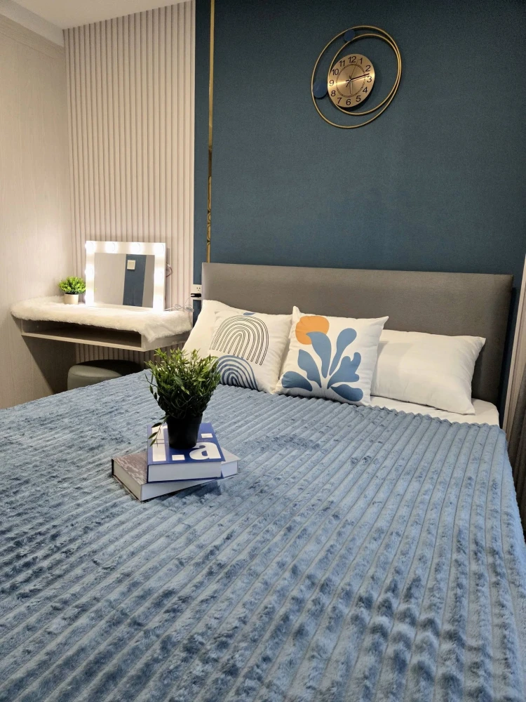 For rent: Kave Wonderland, 6th floor, corner unit, interior view, fully furnished, very livable. Book now!
