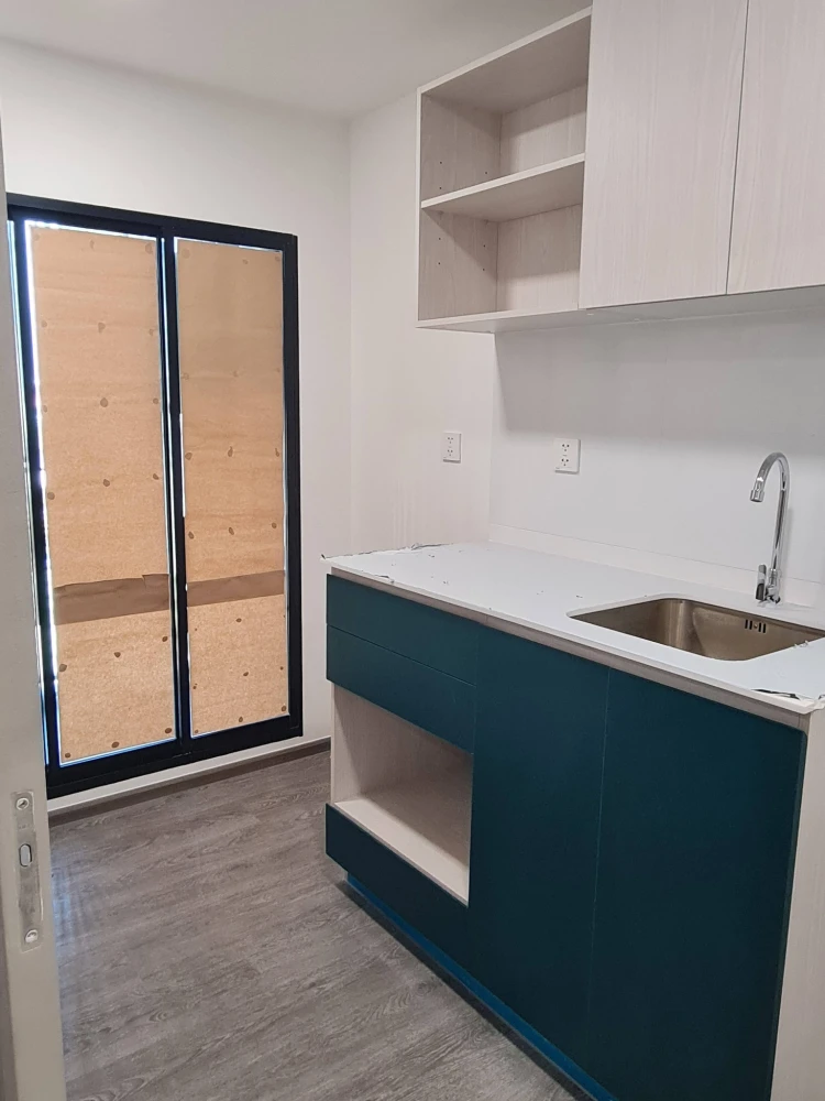 Kave Wonderland condo for rent, 7th floor, exterior view, fully furnished with appliances. Book now!