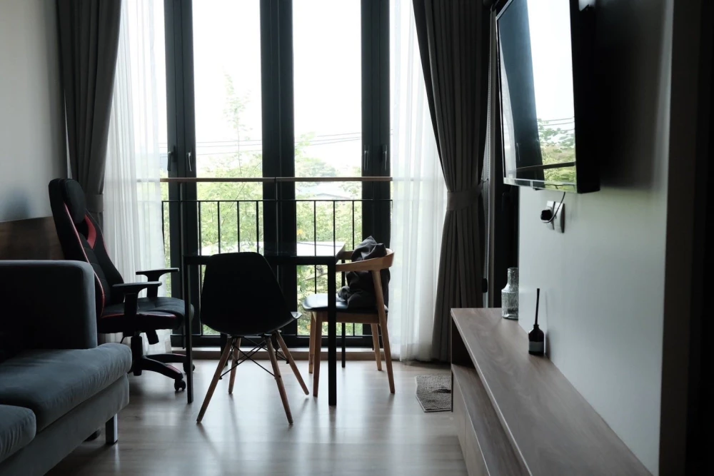 For rent: Kawa Haus Onnut 77, 1 bedroom, 1 bathroom, decorated in a theme, comes with complete furniture. Reserve now!