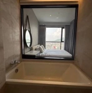 For rent: KEEN Centre Sriracha, 1 bedroom, 1 bathroom, fully furnished, beautiful view, not blocked, reserve now.