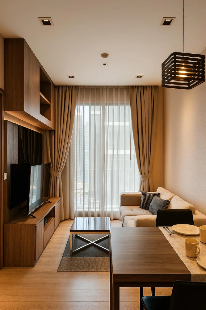For rent: Keyne by Sansiri, ready to move in, built-in furniture, don't miss out, hurry and book now++