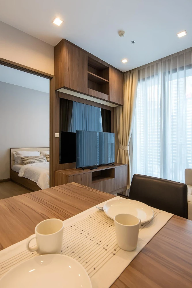 For rent: Keyne by Sansiri, ready to move in, built-in furniture, don't miss out, hurry and book now++