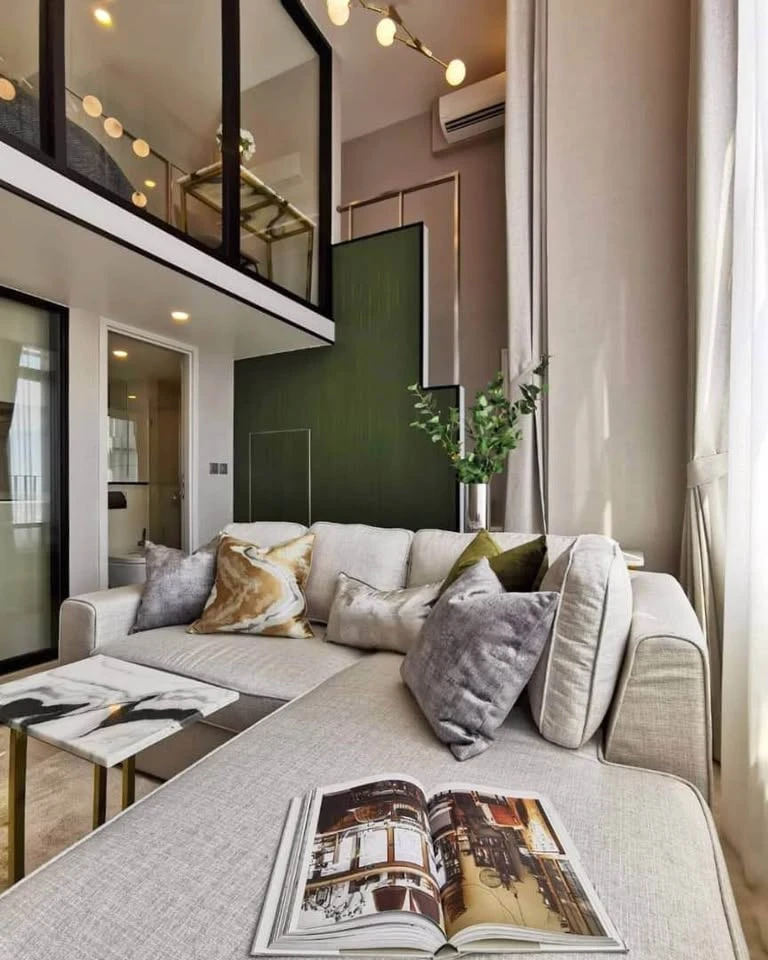For rent: KnightsBridge Prime Sathorn, beautifully decorated room, high ceiling, airy, fully furnished, book now.
