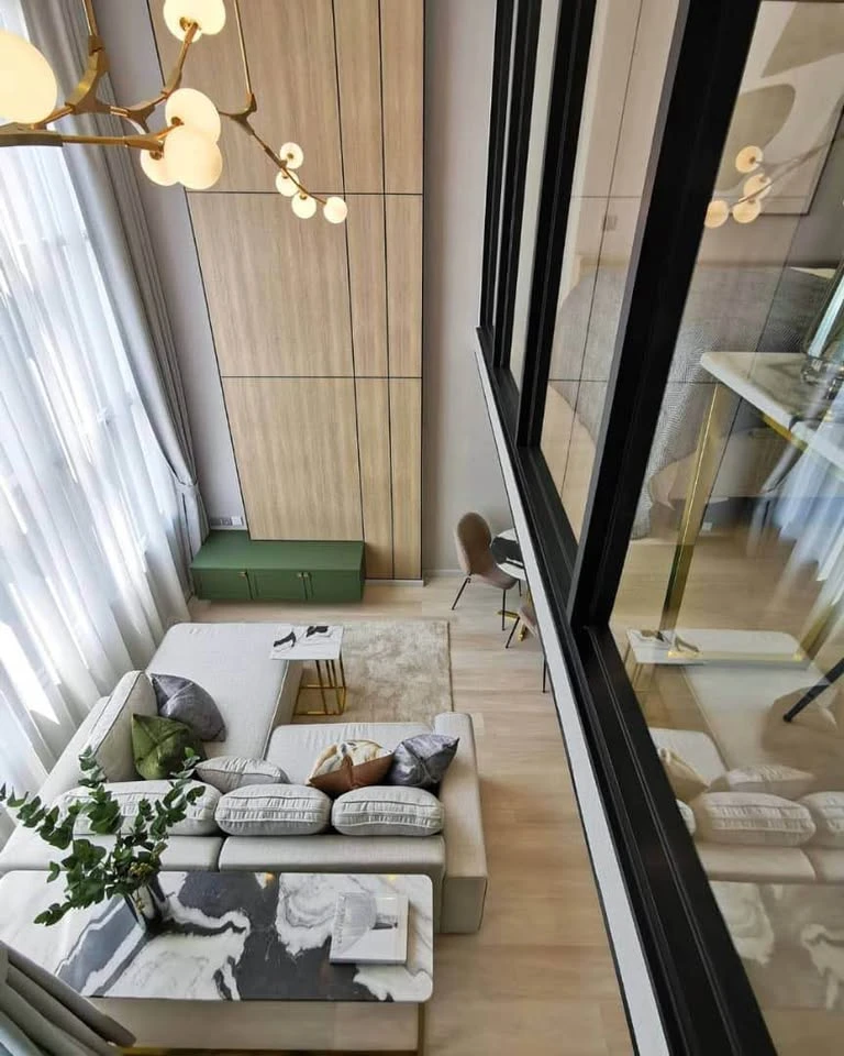 For rent: KnightsBridge Prime Sathorn, beautifully decorated room, high ceiling, airy, fully furnished, book now.