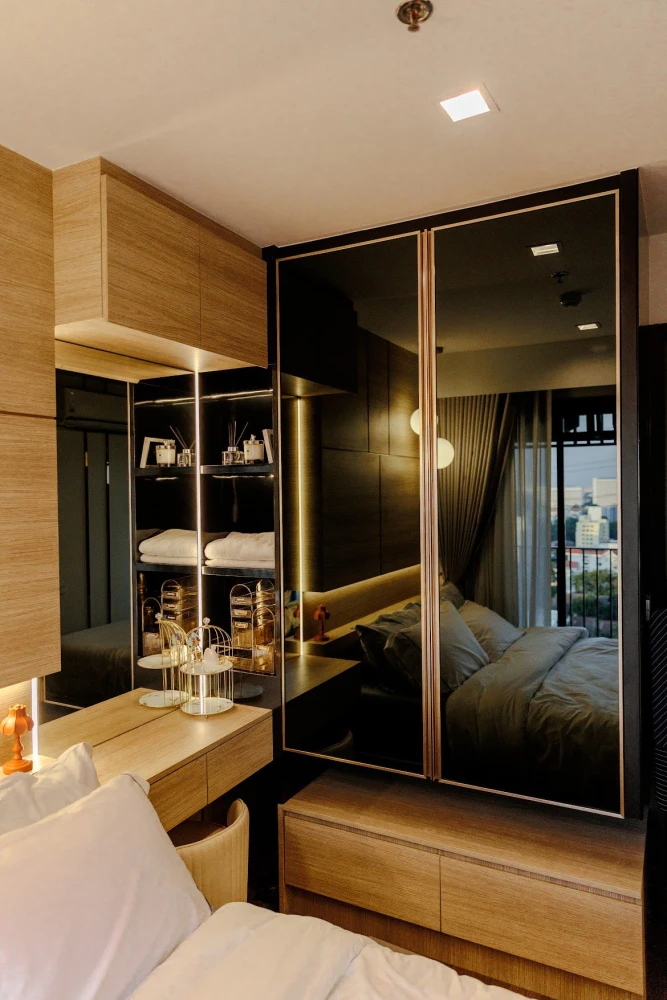 For rent Life Ladprao Valley has a lot of storage space to keep the room tidy and beautiful. Ready, don't wait.