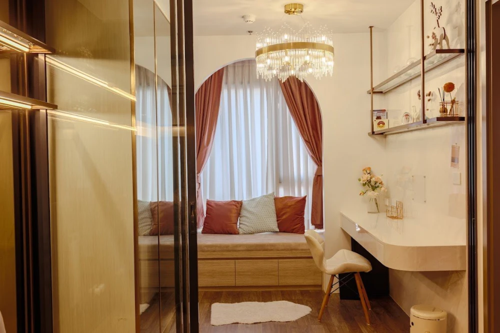 For rent Life Ladprao Valley has a lot of storage space to keep the room tidy and beautiful. Ready, don't wait.