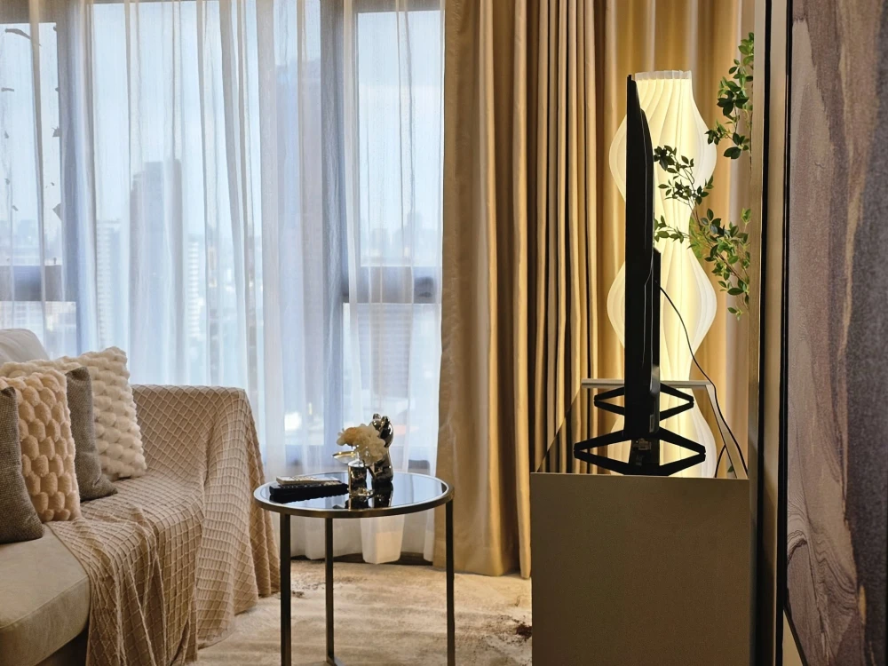 For rent: Life Ladprao Valley, high floor, nice room, built-in furniture, hurry and reserve now.