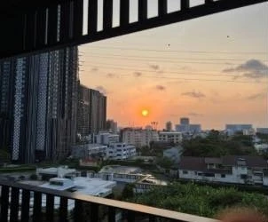 For rent: Life Ladprao Valley, studio room, 7th floor, garden view, fully furnished, ready to move in
