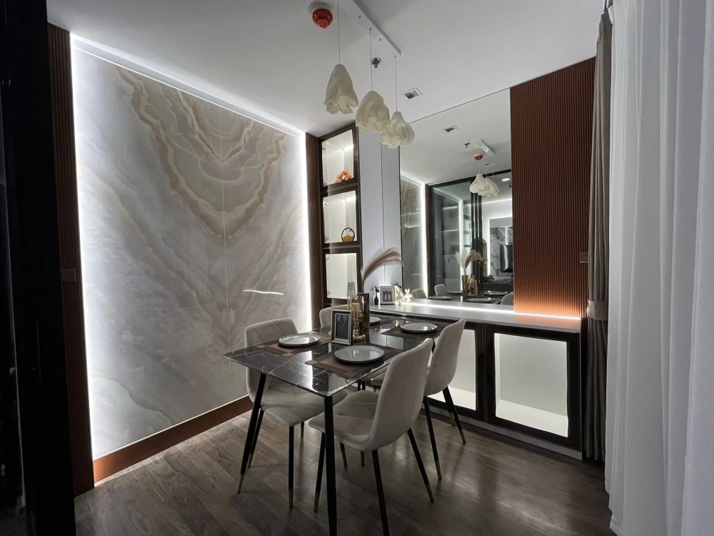 For rent: Life Ladprao Valley, beautiful room, built-in marble bedroom wall, very cool, fully furnished. Can you not reserve it?