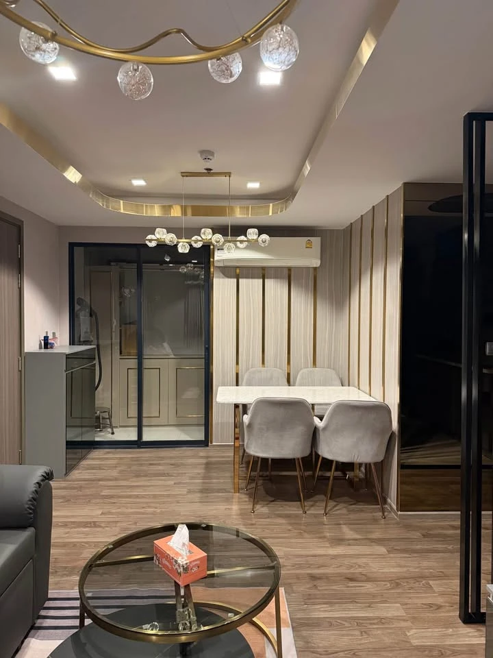 For rent: Life Ladprao Valley, a beautifully decorated room with stunning built-in walls and complete amenities. Reserve now!