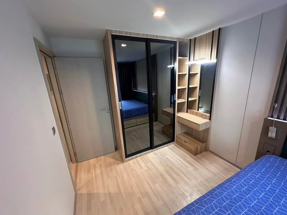 For rent: Life Ladprao, fully furnished, built-in throughout the room, beautiful design, comfortable to live in, complete with electrical appliances,