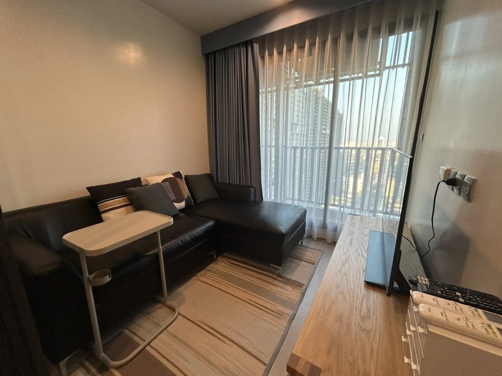 For rent: Life Ladprao, very high floor unit. Fully furnished with appliances, ready to move in.
