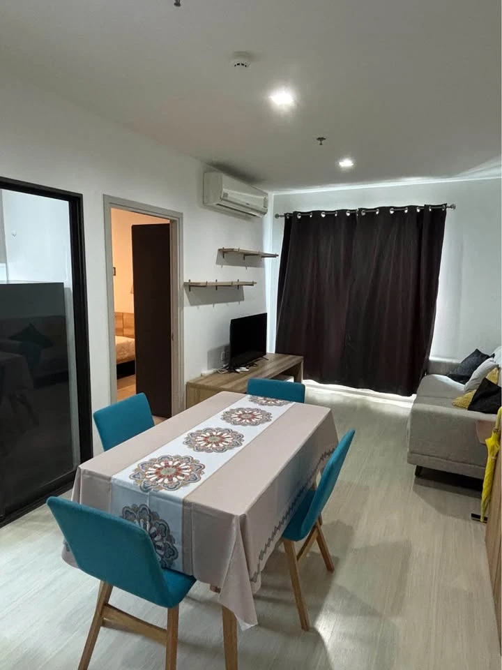 For rent: Life Sukhumvit 48, 2-bedroom unit, offering high privacy, fully furnished, and ready to move in.