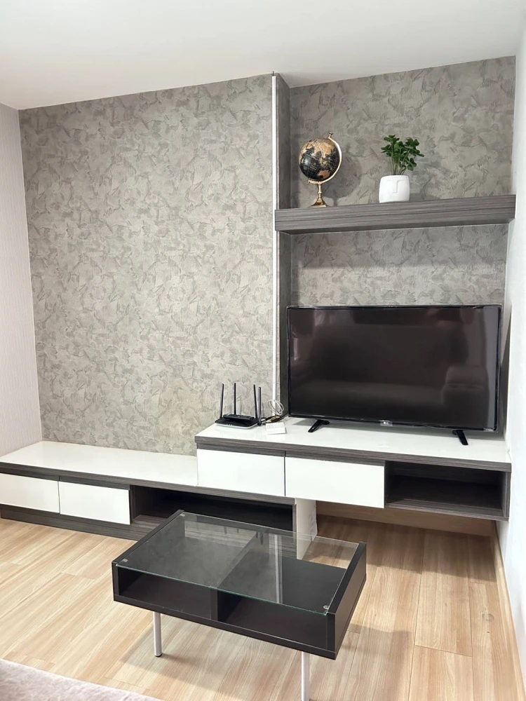 For rent Living Avenue Bangsaen, 4th floor, spacious room, fully furnished, nice to live in, reserve now, hurry!