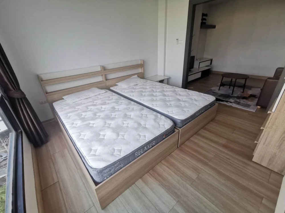 Living Avenue Bangsaen condo for rent, corner unit, quiet area, 8th floor, fully furnished. Book now!
