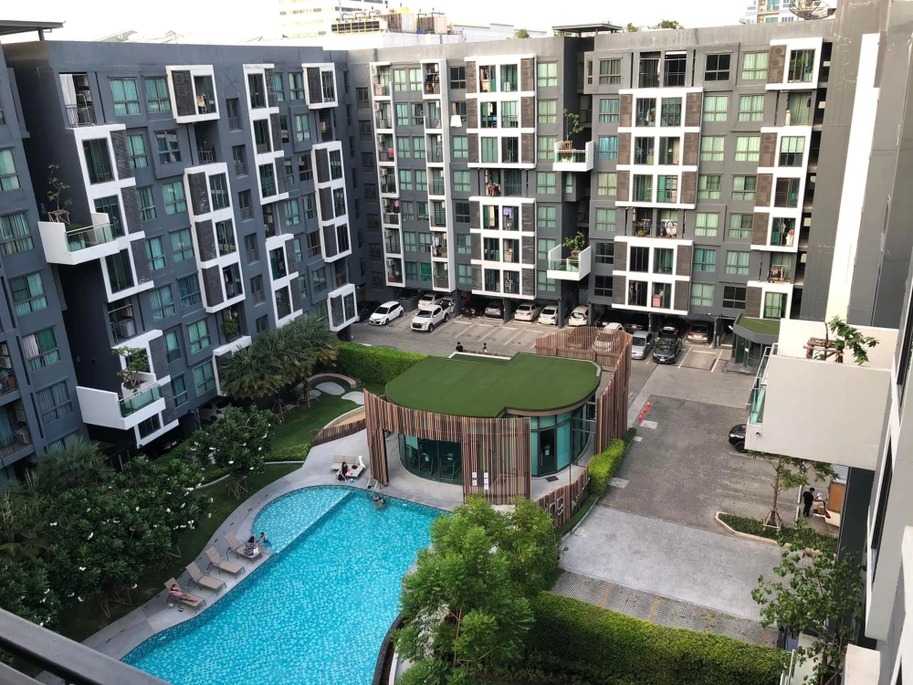 Living Nest Ramkhamhaeng for rent, nice room, 8th floor, comes with complete facilities, reserve now.