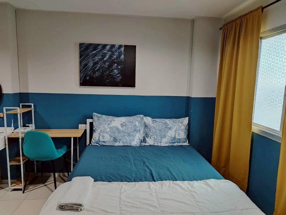 For rent: Lumpini Condo Town Ramintra – Nawamin, studio room, decorated in a neutral tone, fully furnished, city view. Reserve now!