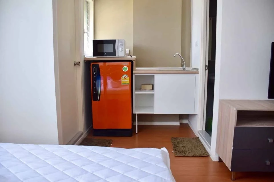 For rent: Lumpini CondoTown Romklao – Suvarnabhumi, 6th floor, fully furnished, nice to live in, book now, urgently.