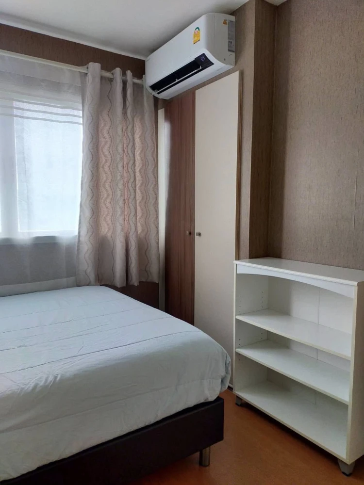 For rent Lumpini Mega city Bangna 1 bedroom, 1 bathroom, with beautiful wallpaper, comes with complete furniture, book now.