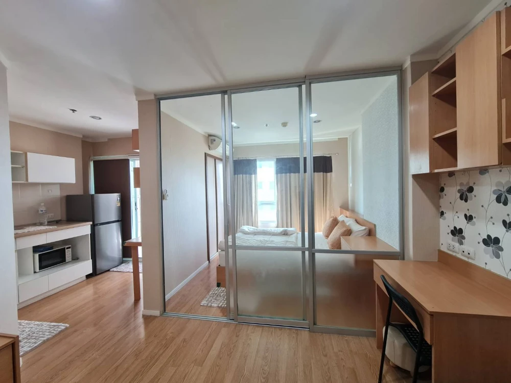 For rent: Lumpini Mega City Bangna, high floor unit, good ventilation, fully furnished, affordable price. Book now, don't miss out!!!