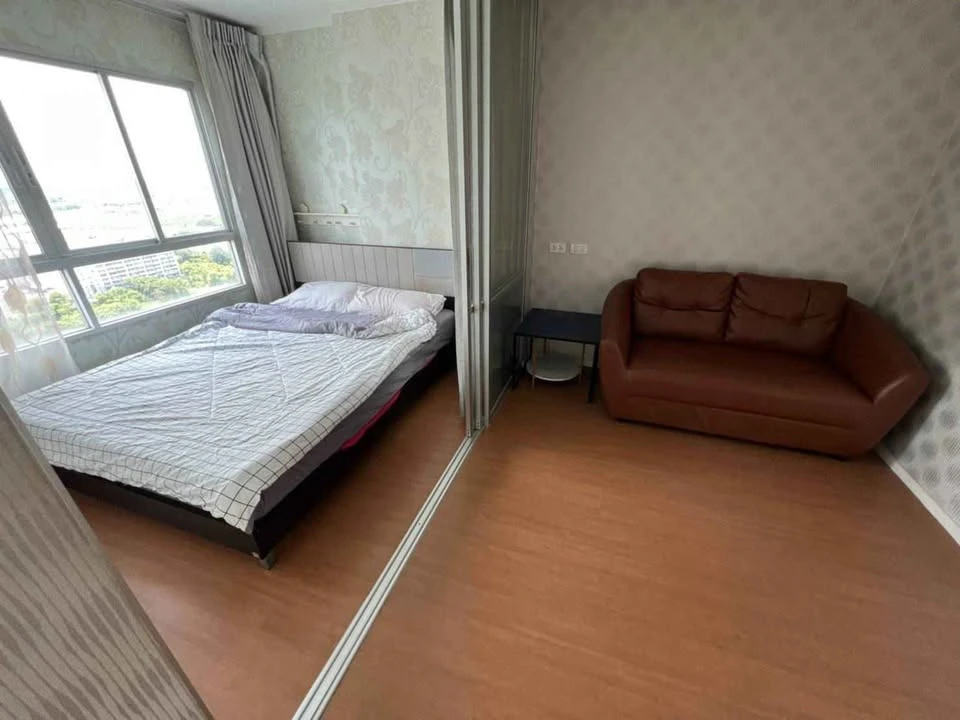 For rent: Lumpini Park Rattanathibet-Ngamwongwan, 25th floor, high floor, garden view, complete with furniture and appliances, ready to move in