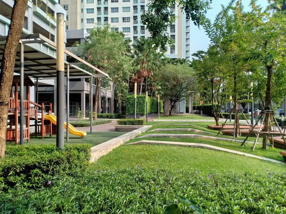 For rent: Lumpini Park Rattanathibet-Ngamwongwan, 25th floor, high floor, garden view, complete with furniture and appliances, ready to move in