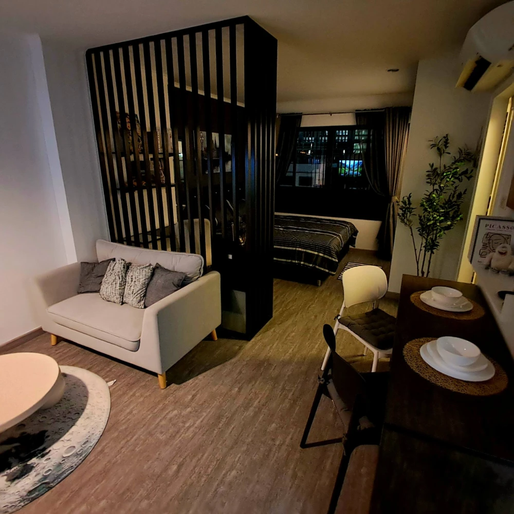 For rent: Lumpini Place Phahol-Sapankhwai, ready to move in, fully furnished, spacious room, ready to move in, reserve now.