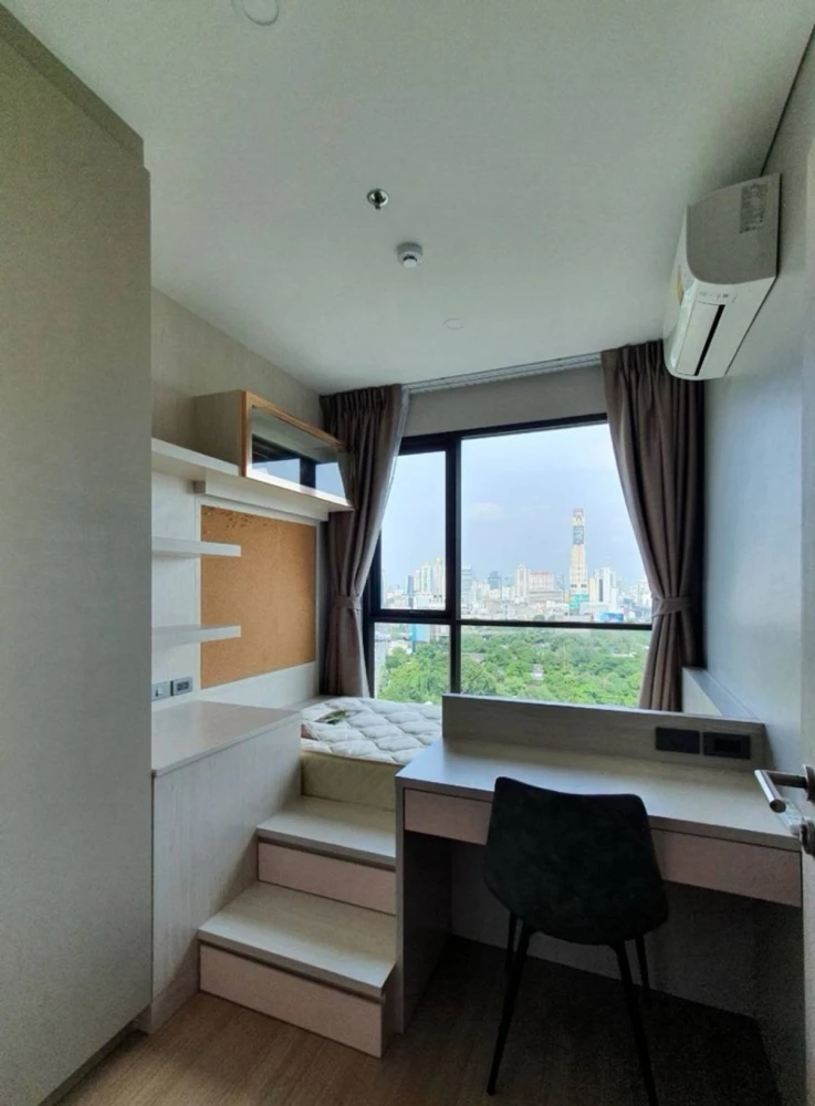 For rent: Lumpini Suite Phetchaburi-Makkasan, 23rd floor, fully furnished, ready to move in, reserve now.