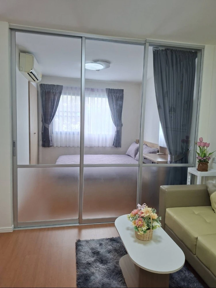 For rent: Lumpini Township Rangsit Klong 1, 2nd floor, partitioned room, fully furnished, nice to live in, reserve now, hurry!