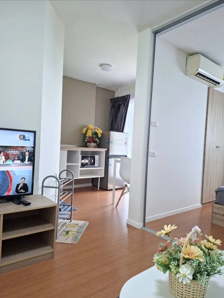 For rent: Lumpini Township Rangsit Klong 1, 2nd floor, partitioned room, fully furnished, nice to live in, reserve now, hurry!