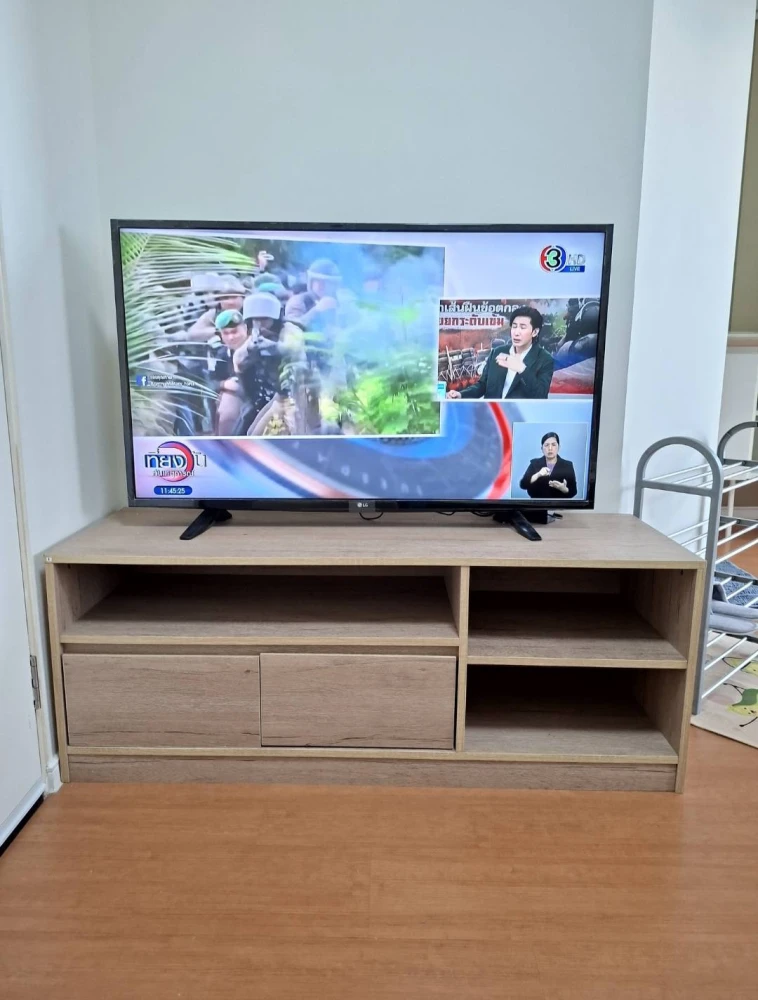 For rent: Lumpini Township Rangsit Klong 1, 2nd floor, partitioned room, fully furnished, nice to live in, reserve now, hurry!