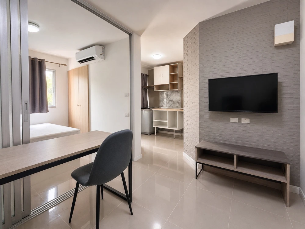 For Rent: Lumpini Township Rangsit Klong 1, 2nd floor. A lovely, fully furnished unit—book now, don't miss out!