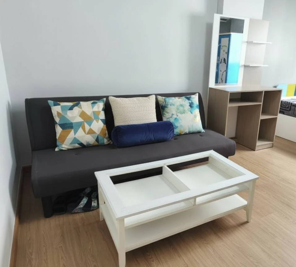 For rent: Lumpini Township Rangsit Klong 1, 5th floor, fully furnished, nice to live in, interested, reserve now.