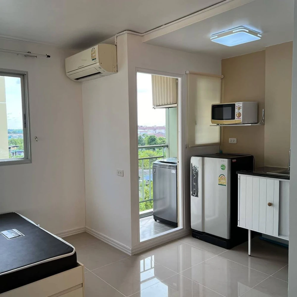 For rent: Lumpini Township Rangsit Klong 1, 6th floor, fully furnished, very livable. Book now!