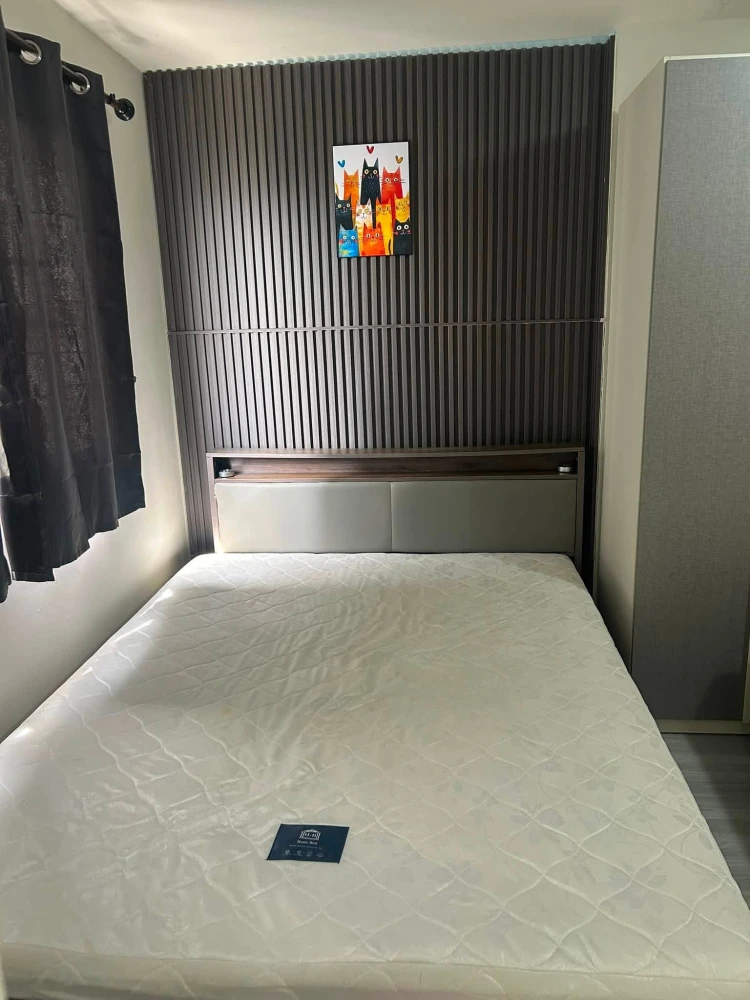 For rent: Lumpini Township Rangsit Klong 1, 4th floor, nice unit with high-quality wallpaper and fully furnished. Book now!