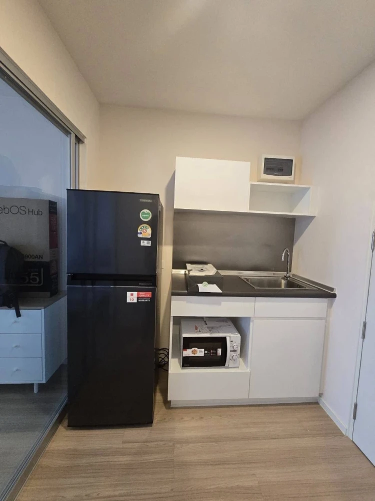 For rent: Lumpini Ville Chaengwatthana-Pakkret Station, 29 sq.m., 9th floor, fully furnished with high-quality furniture. Ready to move in.
