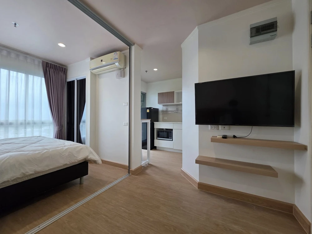 For rent: Lumpini Ville Chaengwatthana-Pakkret Station, high floor, ready to move in, fully furnished, hurry and reserve now+++
