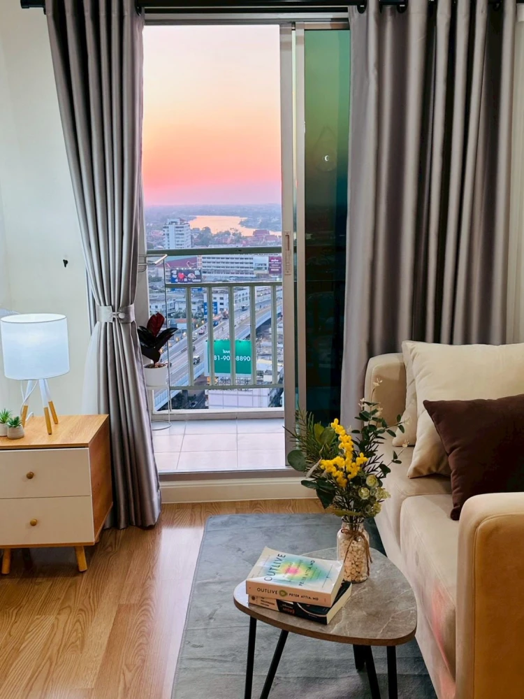 For rent: Lumpini Ville Chaengwatthana Pakkret. Beautiful view, fully furnished, ready to move in. Book now before it's too late!