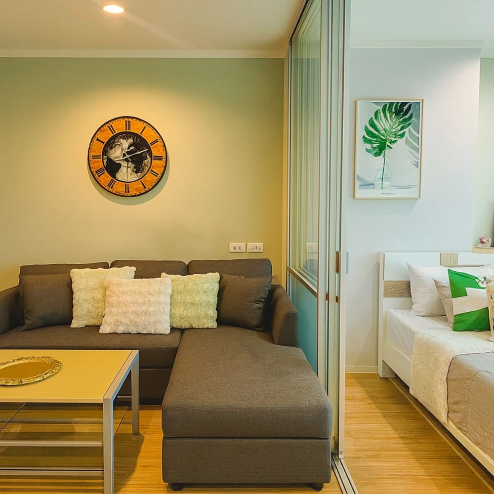 For rent: Lumpini Ville Naklua - Wongamat, 11th floor, open view, fully furnished, nice to live in, reserve now.