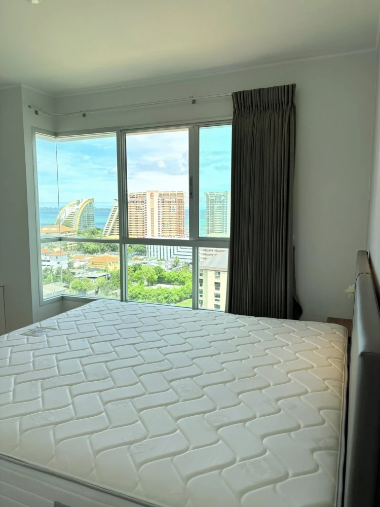 For rent: Lumpini Ville Naklua - Wongamat, 12th floor | Corner unit | Sea view | 42 sq.m. | Fully furnished.