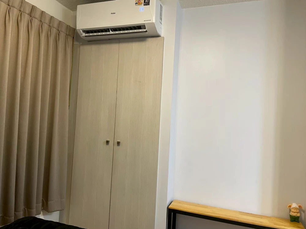 For rent: Lumpini Ville Onnut – Ladkrabang, 1 bedroom apartment. Decorated in a coordinated theme and fully furnished. Don't miss out!