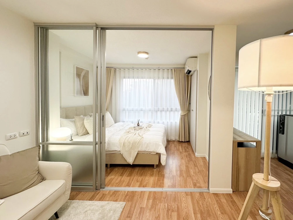For rent: Lumpini Ville Onnut – Ladkrabang. Nice room, fully furnished, complete amenities. Book now!