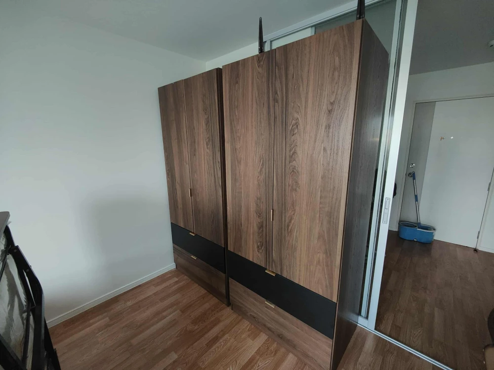 For rent Lumpini Ville Pattanakarn-Srinakarin, a nice room, good location, comes with complete furniture, don't miss it.