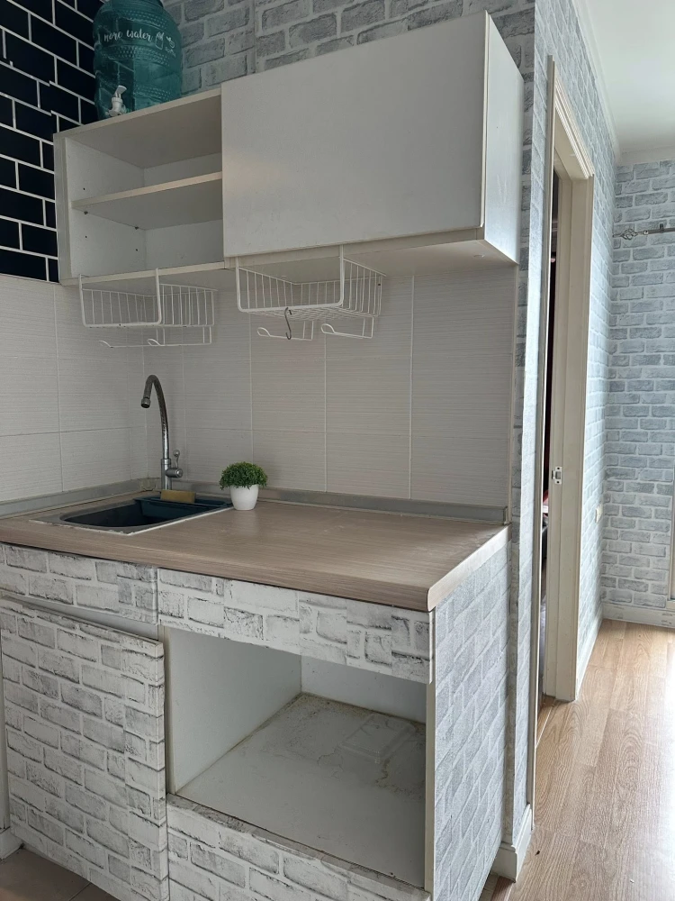For rent: Lumpini Ville Phibulsongkhram-Riverview, 1 bedroom, 1 bathroom, beautifully wallpapered, beautiful river view, no blocking, reserve now!