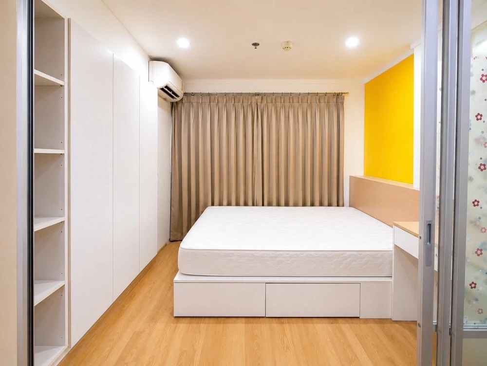 ให้เช่า Lumpini Ville Prachachuen-Pongpetch 2 ห้องแต่งครบครันสไตล์มินิมอล เฟอร์บิวท์อินอย่างดี จองเลย