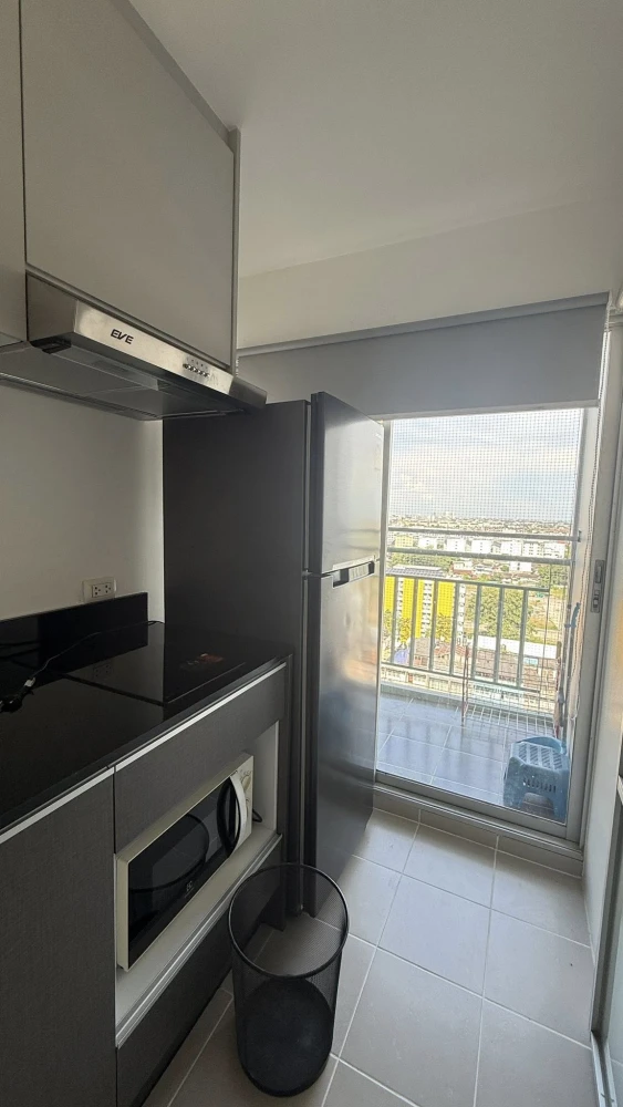 For rent: Lumpini Ville Ramkhamhaeng 60/2, high floor, ready to move in, fully furnished, reserve now.