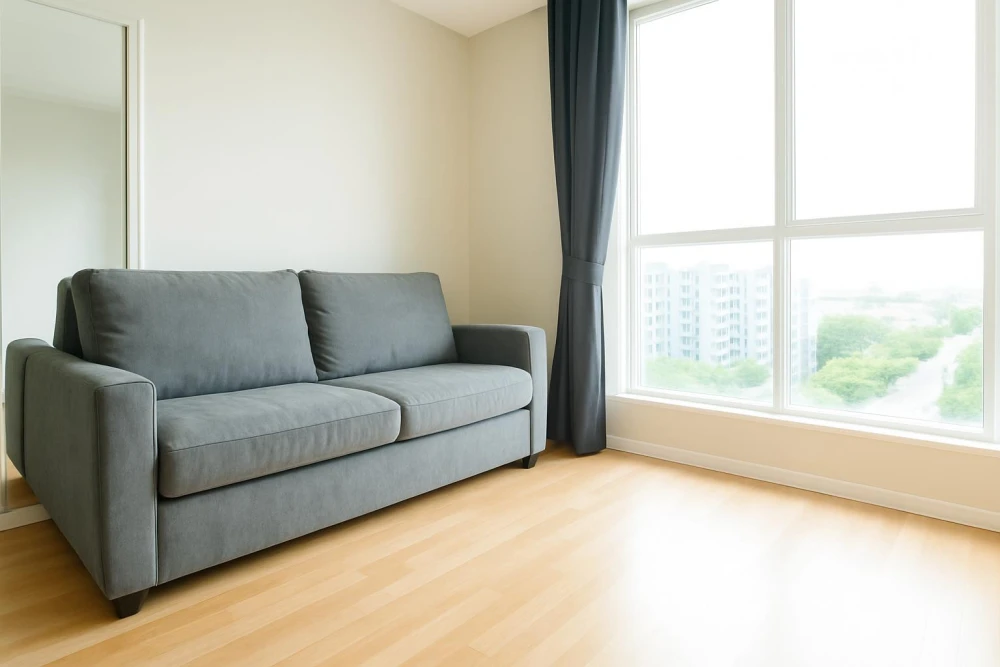 For rent: Lumpini Ville Sukhumvit 101/1-Punnawithi, 8th floor, corner unit, fully furnished, very livable. Book now!