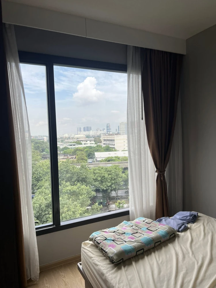 ให้เช่า M Jatujak ห้องกว้างขวางอยู่สบาย เฟอร์พร้อม + เครื่องใช้ไฟฟ้าครบ รีบจองเลยห้ามพลาด!!